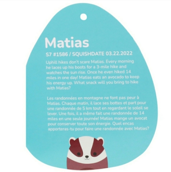 Matias Squishmallow New Color! - Picture 2 of 3